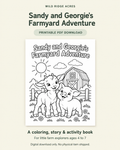 Sandy and Georgie’s Farmyard Adventure Printable Activity Book