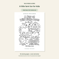 Wild Ridge Acres Kids printable PDF coloring book